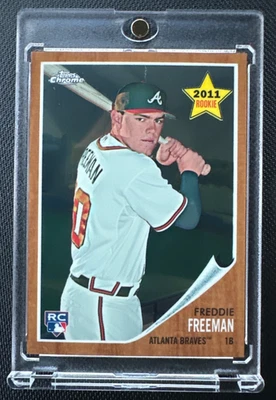 Topps Heritage 2011 cromo Freddie Freeman #C113 RC/1962 novato de los Atlanta Braves Foto 1 de 2