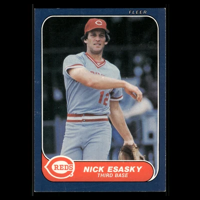 Nick Esasky #177 1986 Fleer Cincinnati Reds Baseball Card MLB - Image 1 of 3