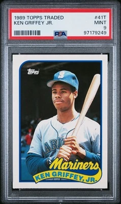 1989 TOPPS TRADED #41T KEN GRIFFEY JR. ROOKIE RC PSA 9 - Image 1 of 2
