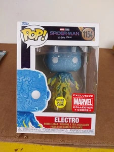 Funko Pop! Spider-Man Electro (Glow In The Dark) Esclusiva Amazon 1154 - Foto 1 di 8