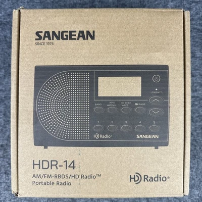 Radio portátil Sangean HDR-14 HD/FM estéreo/AM estándar negra Foto 1 de 4
