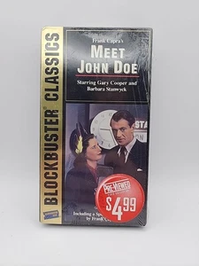 Meet John Doe (VHS, 1994) Blockbuster Reseal Rare - Picture 1 of 3