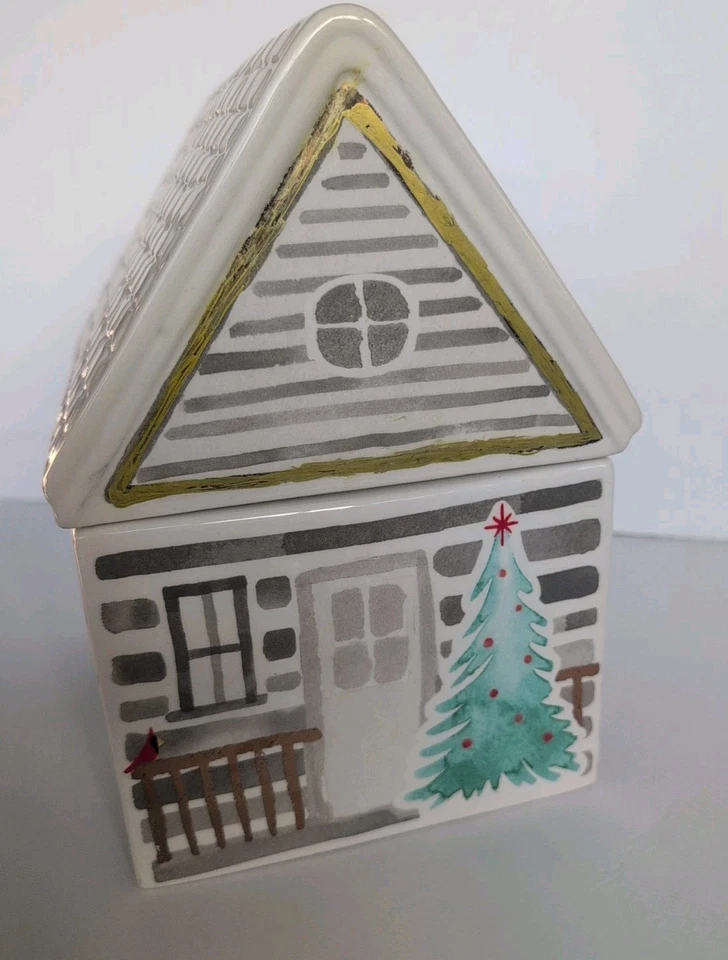 Баночка для печенья Lenox 890755 Balsam Lane, рождественская и праздничная 6,40 фунтов, зеленая  - Изображение 1 из 4