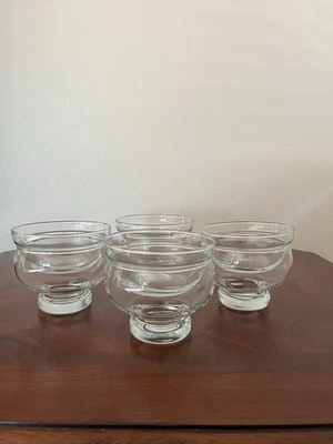 Juego de 4 vasos de hielo y forro camarones caviar cóctel postre enfriador servidor Foto 1 de 4