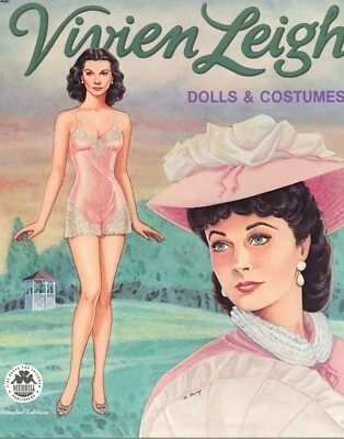 VINTAGE UNCUT 1980 VIVIEN LEIGH PAPER DOLL HD REPRODUCTION~LO Pr TOP SLR#1BEST