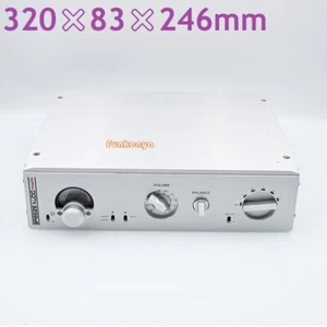 Preamplifier Chassis Aluminum Case HiFi Diy VU metre DAC amplifier enclosure - Picture 1 of 9