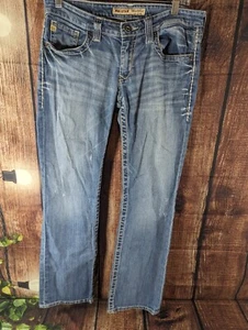 Big Star Damenjeans 29S (30x29,5) süßer Stiefel ultra niedrig erhöht blau Denim EUC - Bild 1 von 13