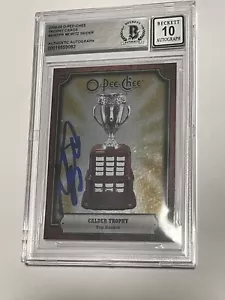 Moritz Seider Signed OPC Calder Trophy Card IP Slabbed Beckett BAS COA c - Picture 1 of 2