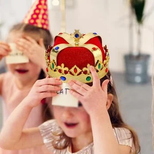 Fashion Royal King Crown Hat Fancy Dress Cosplay Dress up for Halloween - Picture 1 of 23