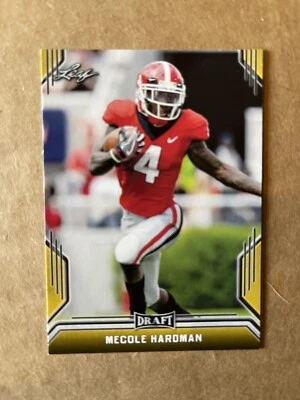 Mecole Hardman Georgia 2019 Leaf Draft Gold #53 RC Chiefs - Image 1 of 2