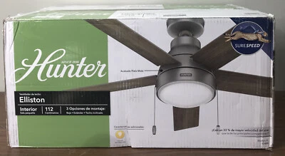 Hunter Elliston 44 LED Elliston 44" 5 Blade LED Indoor Ceiling - Silver - Image 1 of 4