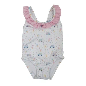 Lullaby Set Girls Size 2T Ice Cream Print Sarah One Piece Swimsuit - Picture 1 of 3