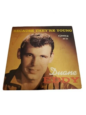 DUANE EDDY&REBELS-BECAUSE THEY'RE YOUNG/EASY..-RARE ORIGINAL USA 7"45rpm EP 1960 - Image 1 of 4