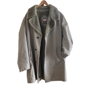 Mighty Mac Mde in USA John Wayne WARM faux Shearling Sherpa Lined Coat Jacket XL - Picture 1 of 4