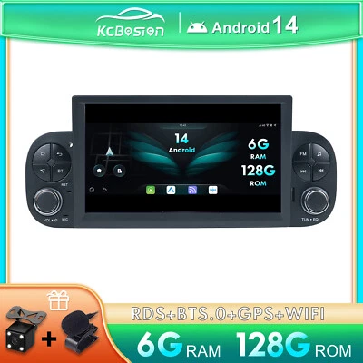 7 pollici 6G+128G Android 14 Autoradio GPS DAB+ Per Fiat Panda 2013-2020 Carplay - Immagine 1 di 4