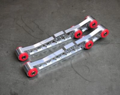 Polished Aluminum Red Busing Rear Control Arm FOR 1994-2001 ACURA INTEGRA DC2 - Image 1 of 2