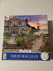Ceaco David Maclean "Beach Cove" 1000 Piece Jigsaw Puzzle W/Poster 3396-10