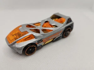 Hot Wheels J3276 #25 Silver/Orange Die-cast Toy Car 1:64 - Picture 1 of 6