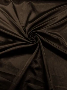 60" Stretch Satin Fabric - Silky Light Weight Stretch Satin Fabric By Yard - Picture 1 of 67