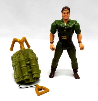 Vtg Hook AIR ATTACK PETER PAN Action Figure 1991 Mattel w/ Backpack Loose AS IS - Image 1 of 4