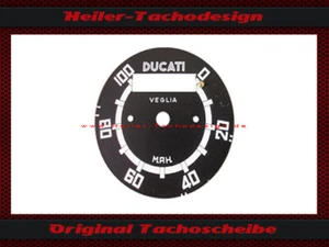 Tachoscheibe Ducati 350 Sebering Scrambler Sixdays 350cc 100 Mph zu 160 Kmh - Picture 1 of 1