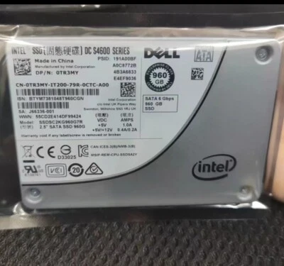 960GB INTEL SSD SSDSC2KG960G7R 2.5 SATA SSD 960G DC S4600 SERIES DELL SATA 6Gbps - Image 1 of 3