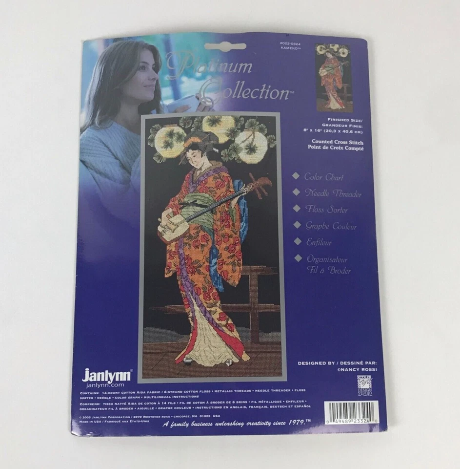 Janlynn Platinum Collection Kameko Kit Punto de Cruz 023-0324 Foto 1 de 2