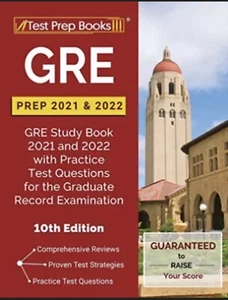 NEW Test Prep Books GRE Prep 2021 & 2022 Practice Test Questions 10th Ed T183 - Picture 1 of 1