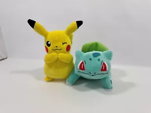 Pokemon Pikachu & Bulbasaur 9" Plushies Plush Toy Collectibles Nintendo NWOT - Picture 1 of 6