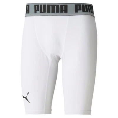 PUMA BBall Compression Shorts Herren Basketball Sport Hose 605078 Weiß - Bild 1 von 2