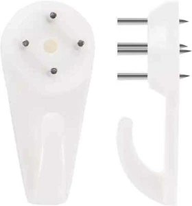 50 PCS Picture Hangers Hanging Kit, Heavy Duty Hooks for Stucco/Concrete/Hard Wa - Picture 1 of 2