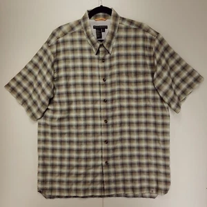 Royal Robbins gefüttertes Hemd mit Knopfleiste Herren XL grün kariert Outdoor Reise - Bild 1 von 10