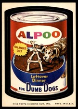 1974 Topps Original Wacky Packages 7th Series Alpoo Tan Back Near Mint