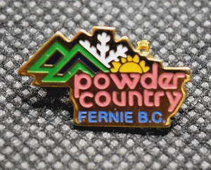 Powder Country Ski Area Fernie BC Canada Ski Pin - Picture 1 of 3