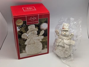 NEU Lenox hell leuchtend leuchtender Schneemann Weihnachtsfigur 8,3" - Neu im Karton Rarität - Bild 1 von 12