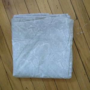 Ralph Lauren Flat Sheet Queen Size Gray Paisley Floral Geometric Cotton - Picture 1 of 8