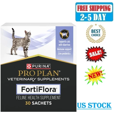 Purina FortiFlora 30 Sachets For Cats Probiotic Pro Plan Veterinary Supplement