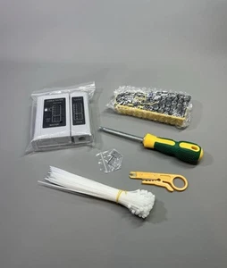 RJ45 Crimping Tool Kit Network Cable Line Tester Cat6 RJ45 Pass Through Connect - Picture 1 of 17