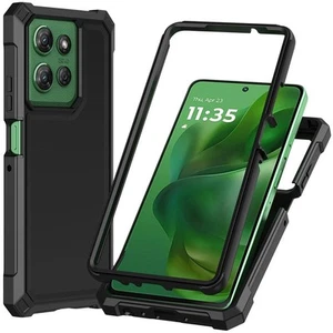 Military Grade Rugged Hybrid Case for Motorola Moto G Stylus 2025 - Black - Bild 1 von 7