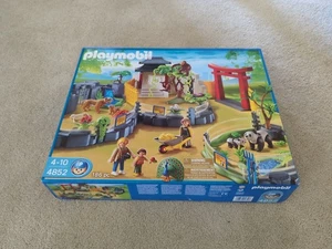 New, Unopened Playmobil 4852 Asian Zoo Animal Enclosure Pandas Tigers Orangutans - Picture 1 of 3