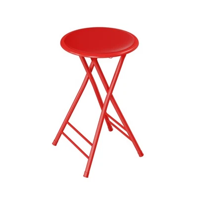 Folding Stool - Backless 24-Inch Stool with 225lb Capacity for Kitchen or Rec... - Image 1 of 4