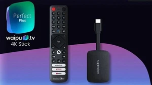 waipu.tv 4K Stick mit Perfect Plus Jahrespaket (12 Monate) per Gutscheincode - Bild 1 von 1