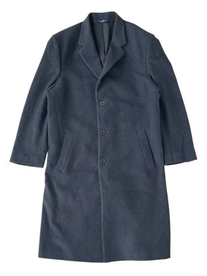 Brooks Brother Men’s 44L 346 Wool Cashmere Overcoat Trench Coat Gray Excellent - Image 1 of 4