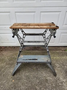 VTG Black & Decker Deluxe Workmate 79-001 Type 2 Workbench Foldable Vise - Picture 1 of 24