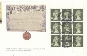 P&O FULL Booklet Pane £1.62 Used stamps Falmouth (1) 1987 ON PIECE (148100) - Picture 1 of 1