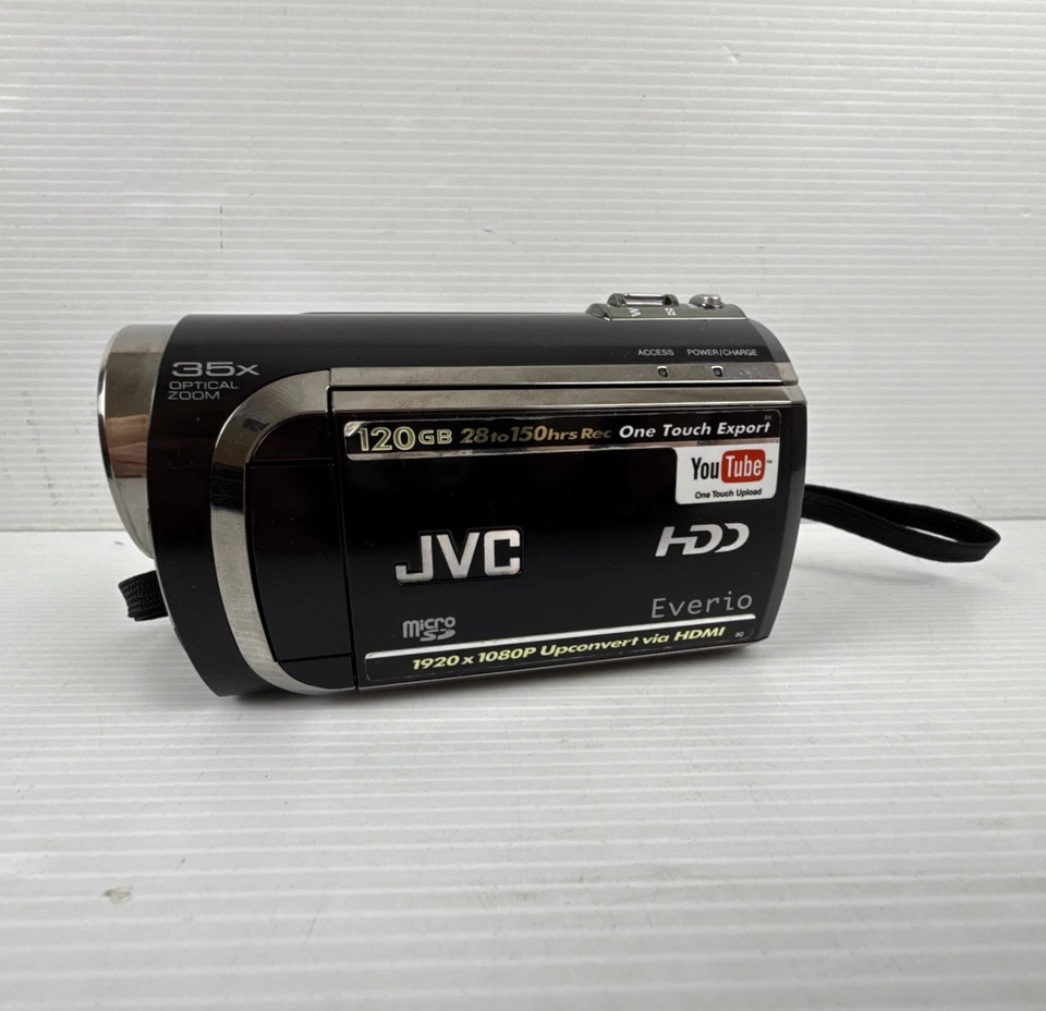 JVC Everio 120GB HDD Camcorder 1080P Digital Video Camera, GZ-MG680BAA - Image 1 of 4