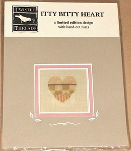Twisted Threads Ltd Ed Heart Cross Stitch Chart w/ Mats NIP - Picture 1 of 2