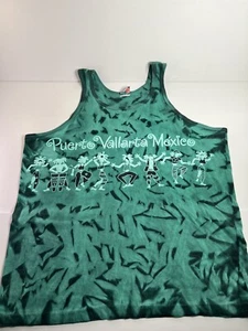 Vintage Neon Sportswear Puerto Vallarta Mexico Adult XL Tank Top Graphic EUC! - Picture 1 of 8