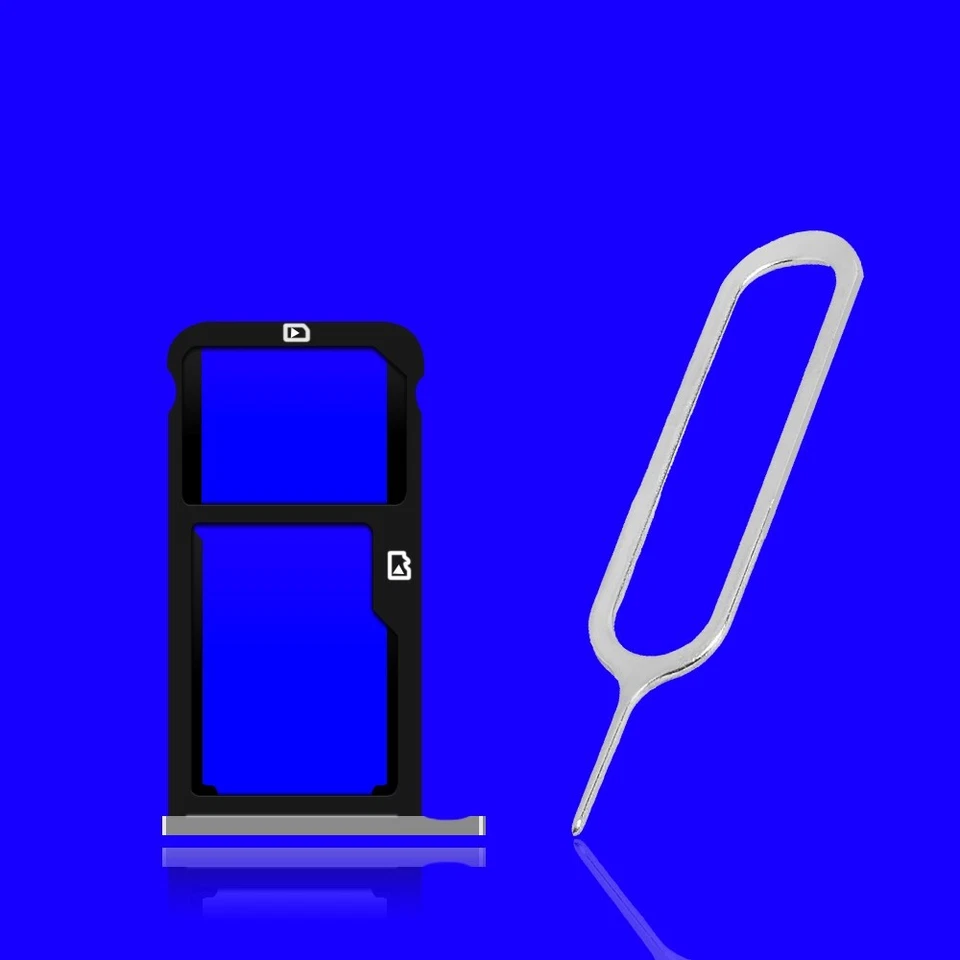 2in1 SIM and Memory Card Tray Holder Ejection Pin f ZTE Zmax Pro Z981 Cell Phone - Image 1 of 1