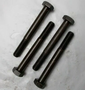 Hex Head Bolt M12 12mm x 1.5 x 100mm Long 10.9 Steel  " 4 Bolts " M12-1.5x100 - Picture 1 of 3